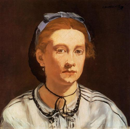 artist-manet: Victorine Meurent, 1862, Édouar ManetMedium: oil,canvas