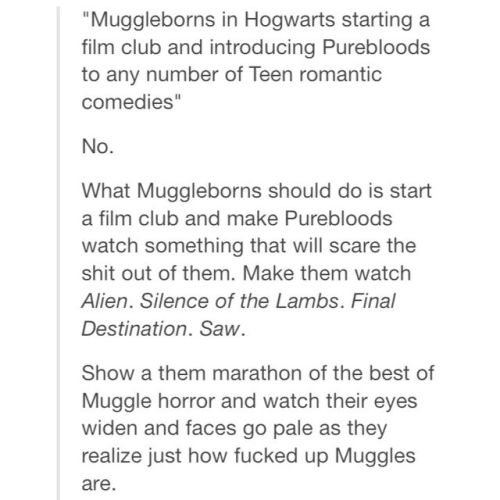 wilwheaton:  kuribohkun:   sherlockocity:  Muggleborn students at Hogwarts (part 1/?)  This is beautiful.     Forever reblog because this is fucking wonderful.