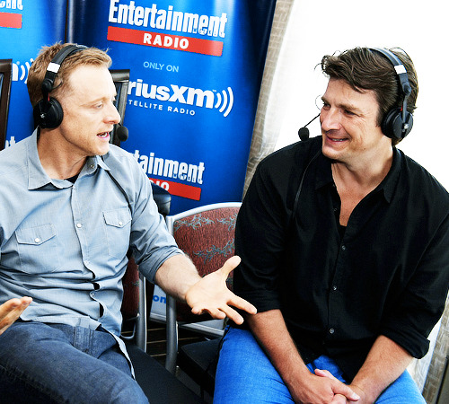 nathanfilliondaily:  Alan Tudyk and Nathan Fillion attend SiriusXM’s Entertainment