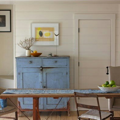 Chalky Blue,  Accentuates this Room Nicely.Found on pinterest.com