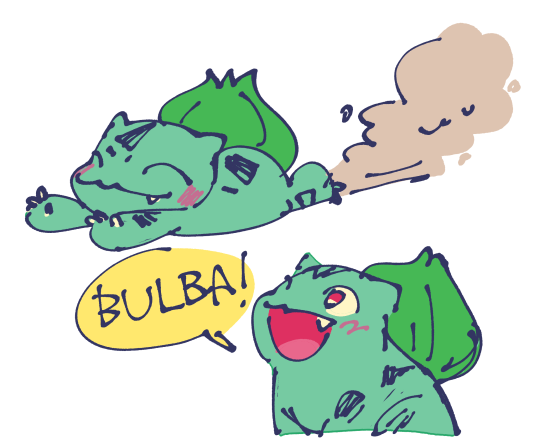 i-b:@mintled​ i love bulbasaur… my fave kanto starter