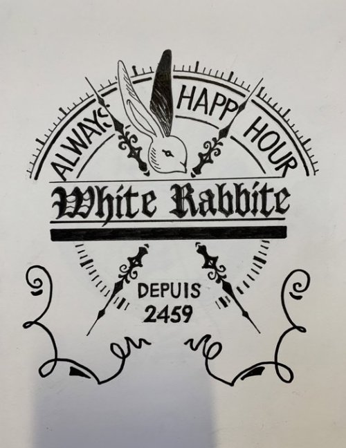 Logo design / The front & window seal / Bar White Rabbit.:3