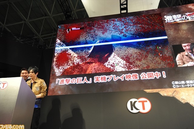 Kaji Yuuki (Eren) and Ishikawa Yui (Mikasa) appeared at Tokyo Game Show over the