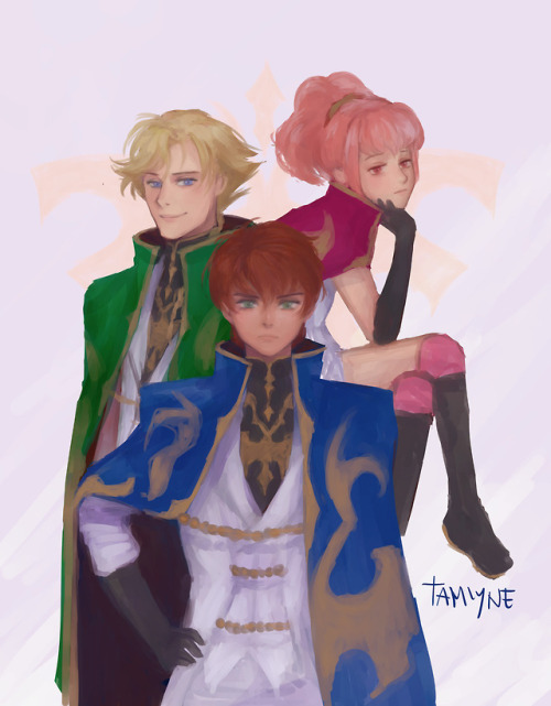 tamiyne: powerpuff girlsknights of the round + anya i felt like doing on the side
