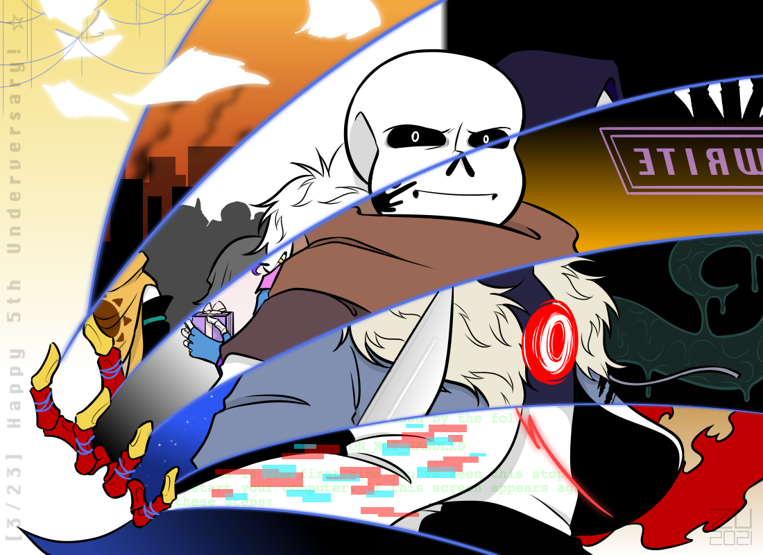 just some fanart, i just wanna share my stuff :^) (Underverse) cross sans  does not belong to me :^) ((cross belong to Jaelarteo-jael peñaloza :  r/Undertale