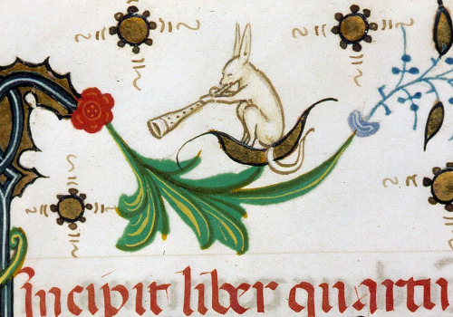 piping fennec fox?Breviary of Mary of Savoy, Lombardy ca. 1430.Chambéry, Bibliothèque municipale, ms
