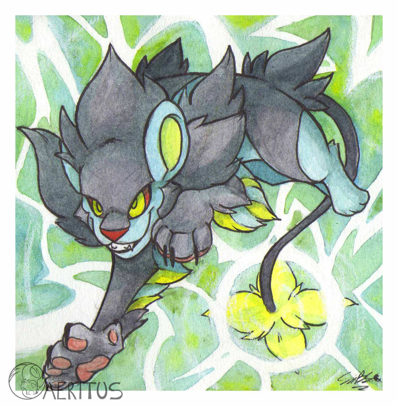 YO, got my pc back.have the watercolors I’ve been doing these days for the Pokecember