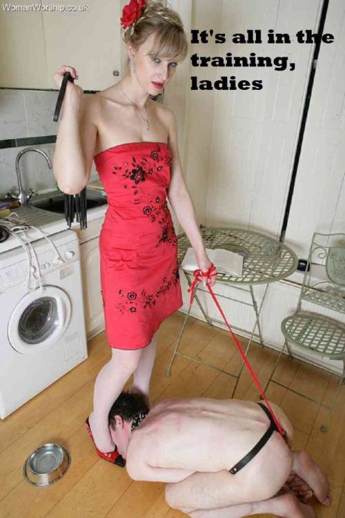 femdomstudentstuff:it’s all in the training she said thank you maitresse madeline!