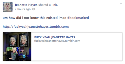 fuckyeahjeanettehayes: :O