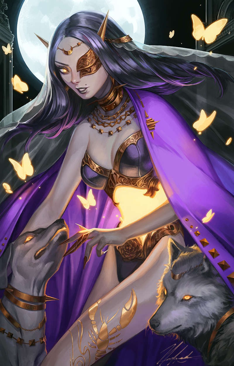 noa89:XVIII - The Moon The guiding light to lost spirits, her appearance changes