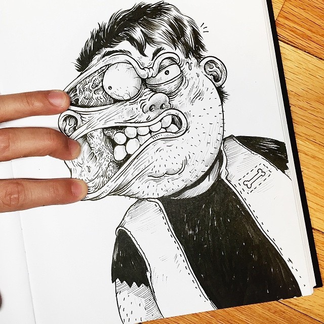 escapekit:  InkteractionChicago based artist Alex Solis has created another awesome