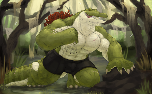 Haven’t done any scalies in a while, so decided to do a gator this time and a fisher too of co