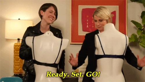 theladypirate91:  lezbhonest:always-on-fire-for-sara:X  I AM SO EXCITED THIS IS BACK  Lesbian bachelorette parties be like…