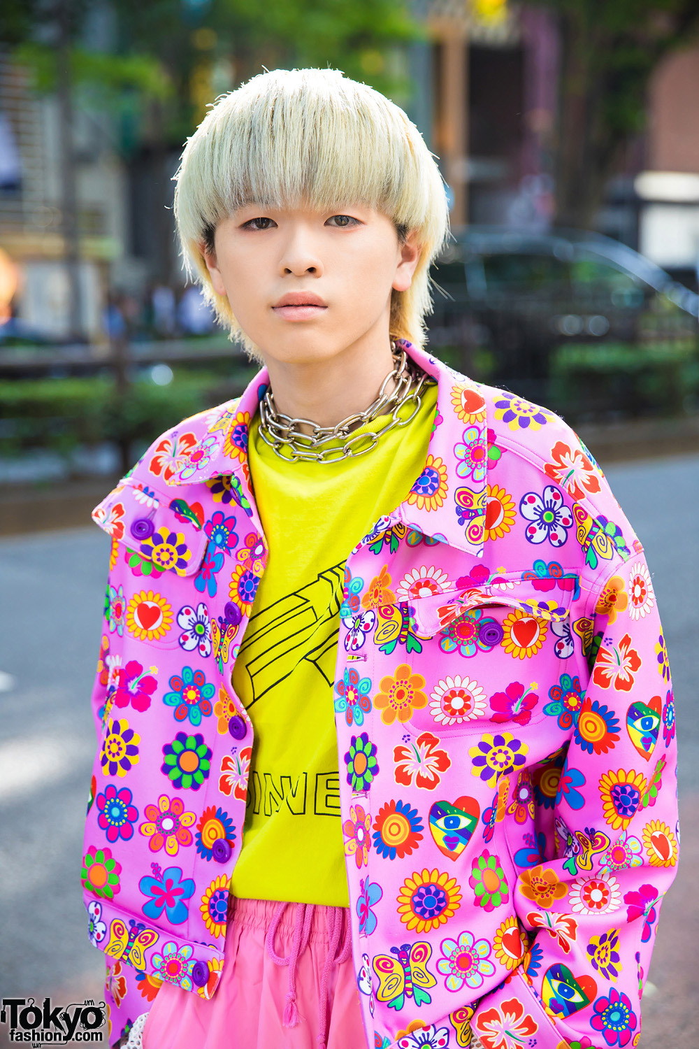 19-year-old Japanese student Kanade on the street in Harajuku. He’s ...