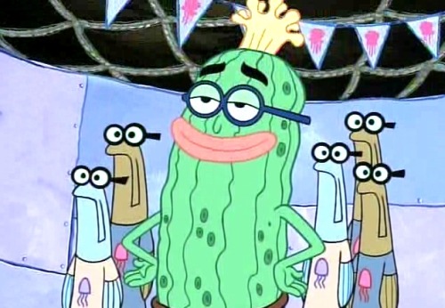 part-pickle:  idk I have been seeing these black guys all over my dash and I was like “man that face looks familiar.” KEVIN THE SEA CUCUMBER 