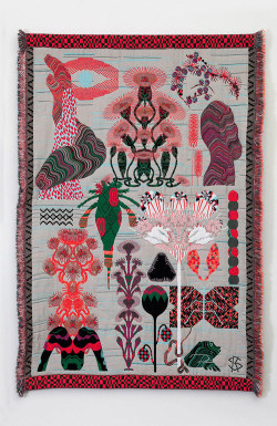 booooooom:  &ldquo;Hypnopompic&rdquo; tapestries by artist Kustaa Saksi. More here. 