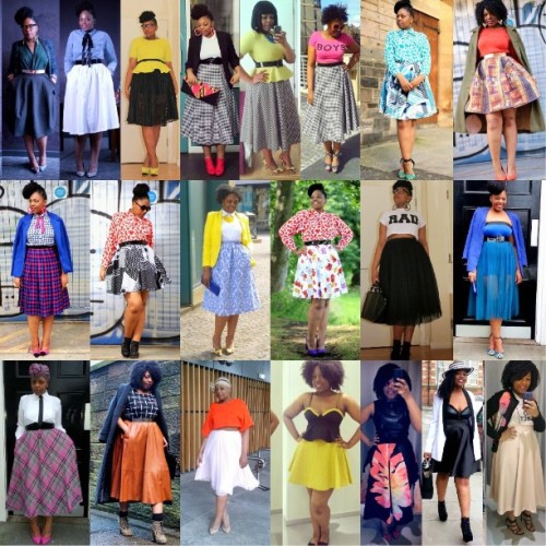 Circle skirts of #2014 #skirts #fblogger #fashion #vintage #plussizeblogger