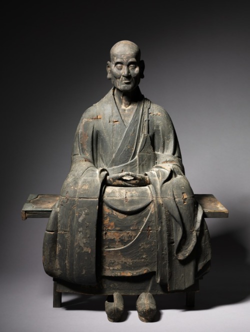 cma-japanese-art: Portrait of Hottō Enmyō Kokushi, 1286–1333, Cleveland Museum of Art: Japanes