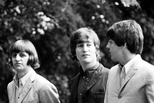 the-cosmic-empire:The Beatles photographed in Parc De La Colline du Château in Nice, France on the 3