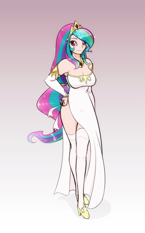 scorpdk:  Alternative version of the prior Celestia design - covering up her panties to conserve the elegance. :o 