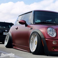 stancenation:  Crazy fitment on this Mini!