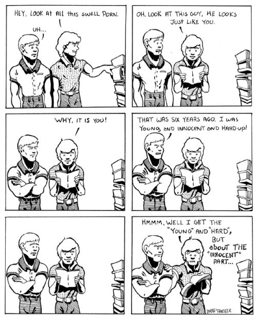 Oh Boy! Cartoon Strip by Brad Parker (AKA Ace Moorcock).