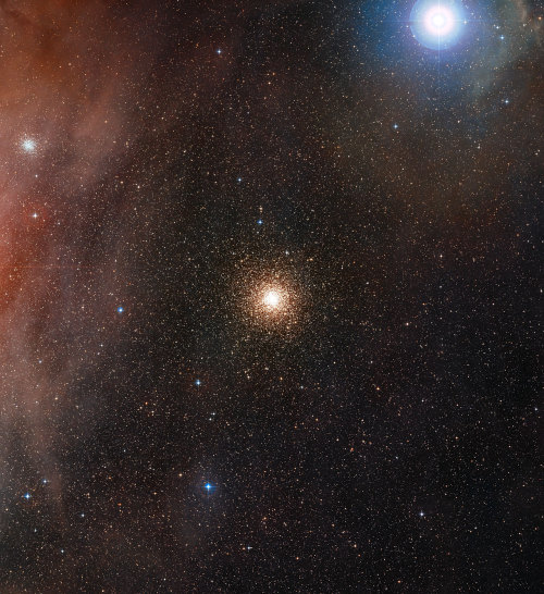 galactic-centre: &ldquo;This wide-field view is centred on the globular star cluster Messier 4 (