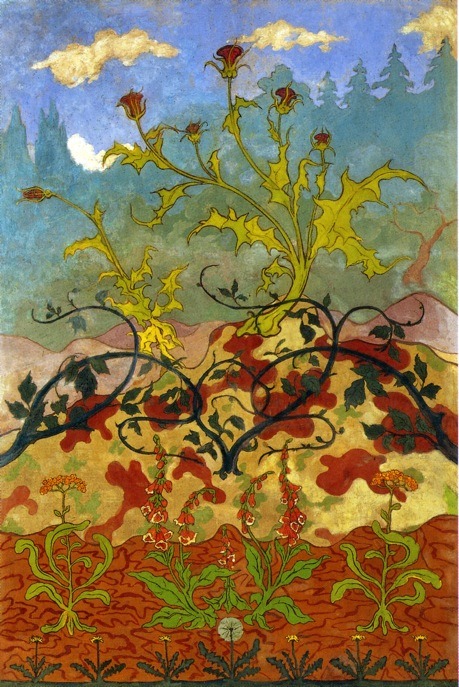 Thistle and Digitales   -  Paul Ranson  1899French  1864-1909  