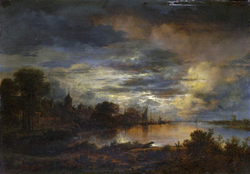 geritsel:17th century Dutch landscape painter Aert (Aernout) van der Neer could hardly make a l