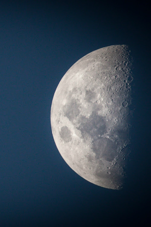 moonipulations:  Half Moon – Photography by Sonny G http://bit.ly/1tMoyyB #moonphotography #halfmoon
