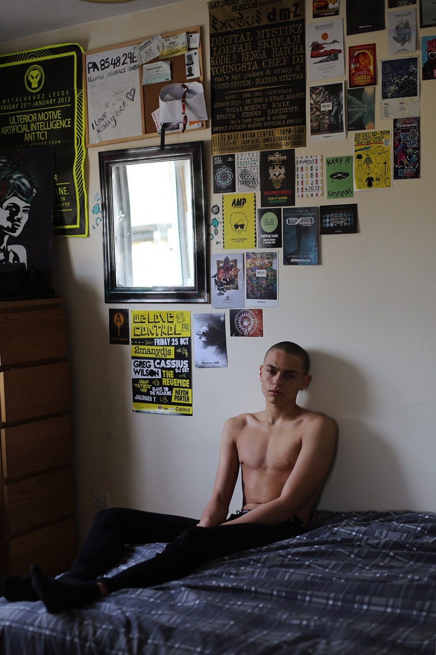 boysbygirls:  Sara Gilmer photographs Joel at AMCK Models at home in our issue 6