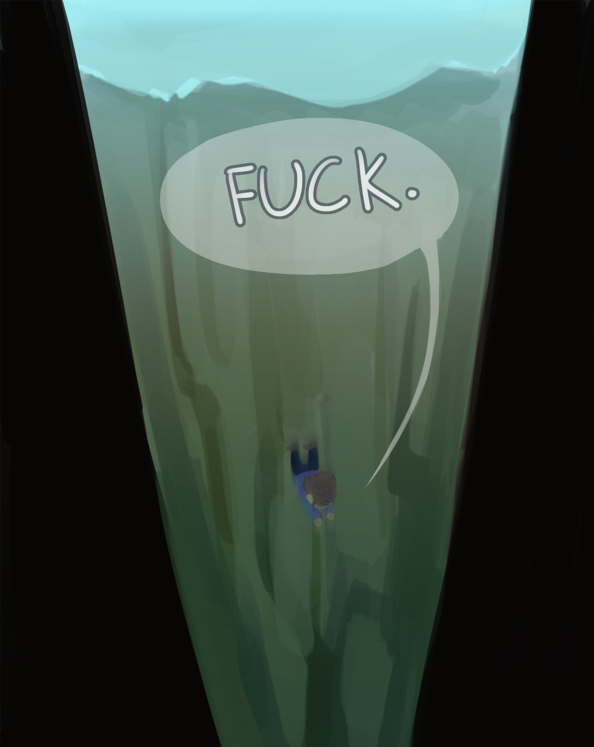 sharktunarts:  No way a bed of flowers can break your fall man, Frisk would just