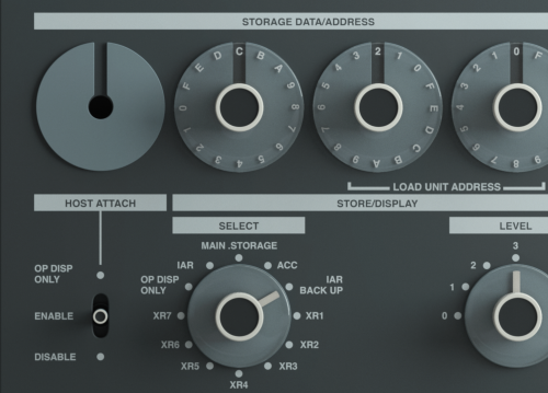 Cute little CGI render project based on the mighty 71′ IBM System/7 control panel by Ting-Hsua