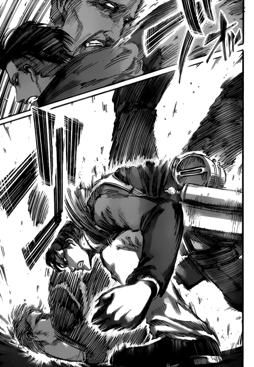  Flashback to Chapter 54: For me, this is just the Ackermans’ warmup to the official skirmish with Kenny in the upcoming Chapter 58.  They and the rest of the 104th are all going to survive. Believe it. Don’t underestimate our bbs.