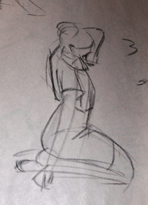 hyraxattax: Conte drawings from the gesture drawing class I took during spring semester.