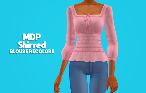 [ts2] 4t2 MDP shirred blouse - recolors This is just the cutest top ever!7 recolorsAFcredit: MDPthat