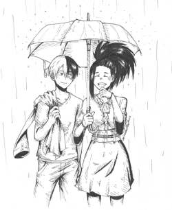 suitcasesoffeathers: Todomomo in the rain!