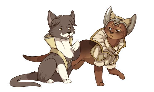 eisuverse:  11thousandkms:  THE CATQUISITION Catpanions, Catvisors and the Morricat Family. Meow meow  MORRICAT AND KIERTTEN! 