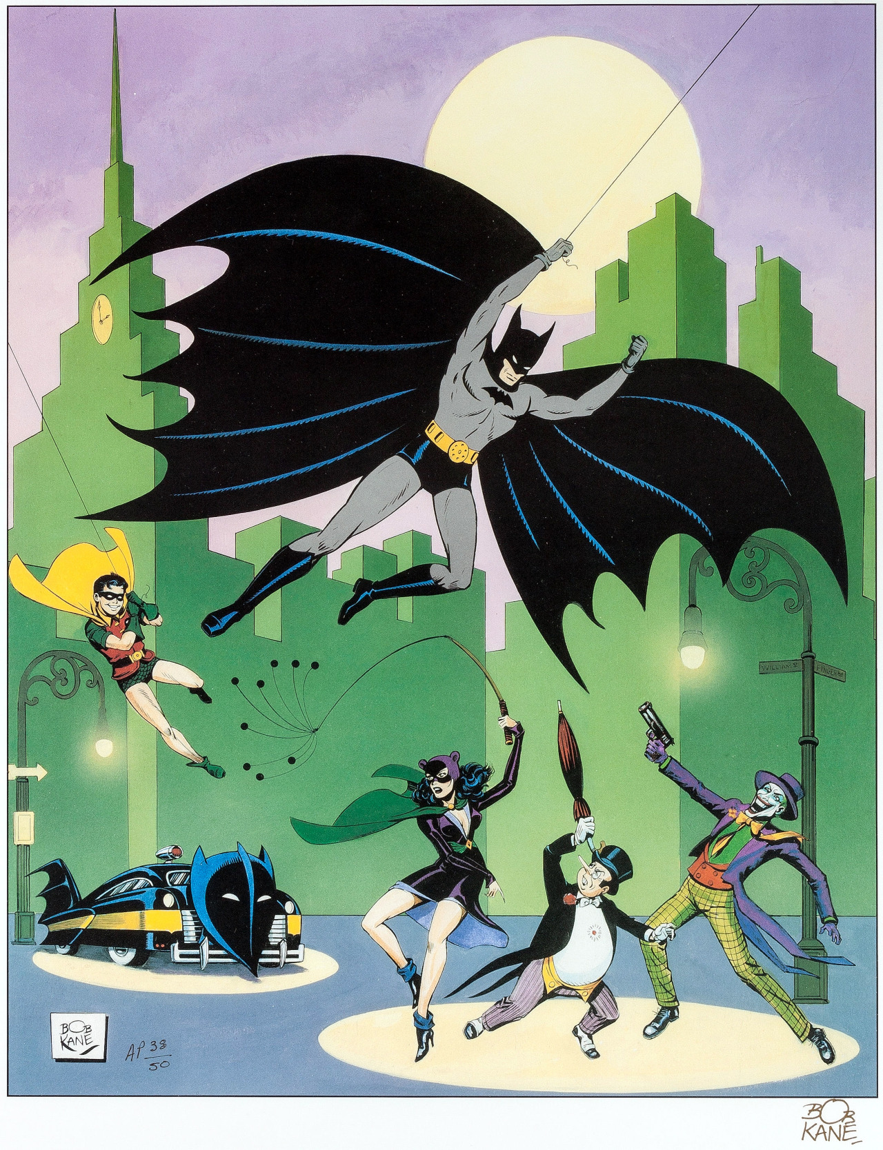 The Bristol Board — Golden Age Batman print by Bob Kane, published...