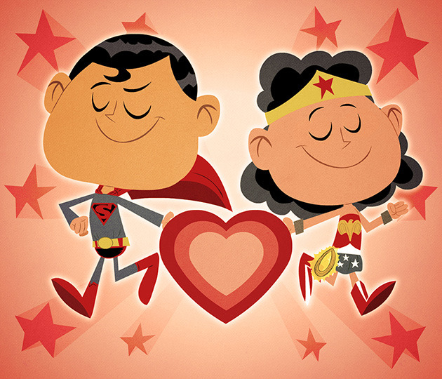 hellyeahsupermanandwonderwoman:  Happy Valentine’s Day, Everyone!