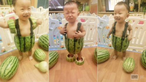 Foodie Friday (?): watermelon baby! I can’t.(P.S., we don’t actually advocate eating bab