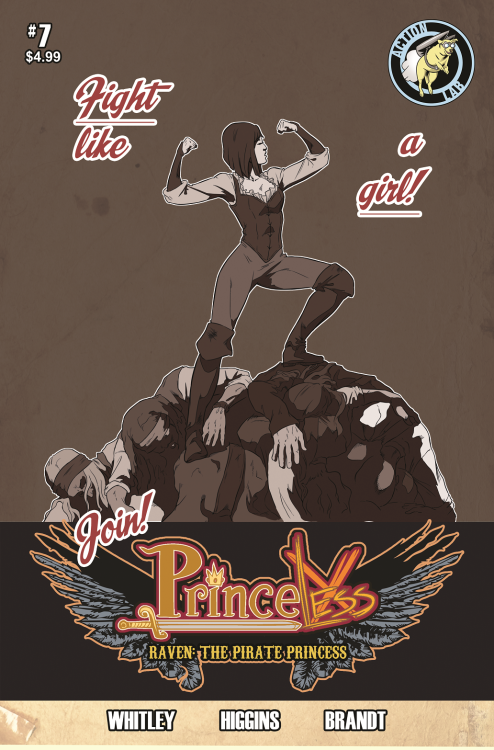 princelesscomic: Check out our variant Propoganda covers for Raven: Pirate Princess 1-8.  Inclu