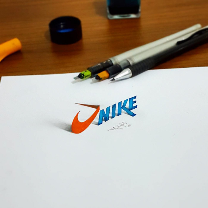 mymodernmet:  New 3D Calligraphy Creations Look Like They’re Popping Off the Page