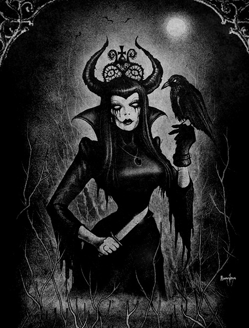 whitesoulblackheart:Maleficent by Marcus Jones ©Etsy / FB / deviantART(Please leave credit & lin