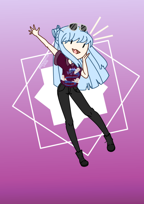 Slowly Putting Together Plans For Commissions In The Future But Here Is Sky In My Simple, Lanky Style