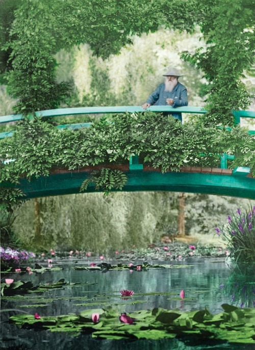 flowersgardenlove:  Monet in his garden Flowers Garden Love 