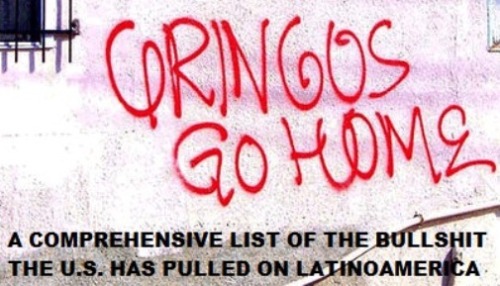 queerhawkeye:[Caption: “gringos go home” painted in red on a wall]GRINGO GO HOME: a comprehensive li