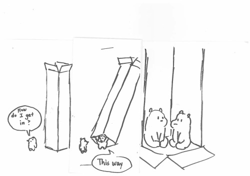 wedrawbears:  Some early development sketches from the first Baby Bears episode, “THE ROAD”.