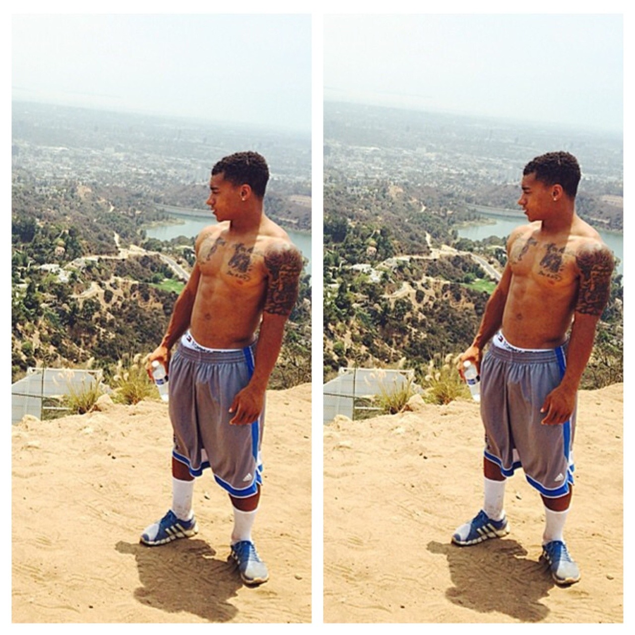 hoodsworld:  Roosevelt Davis top pic w/ Blake Griffin   Hoodsworld claims no ownership