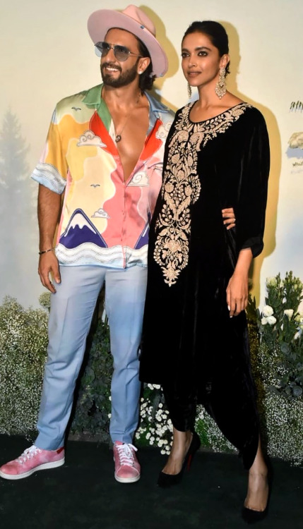 Deepika Padukone and Ranveer Singh attends Arpita Khan’s Eid Party on May 3, 2022.